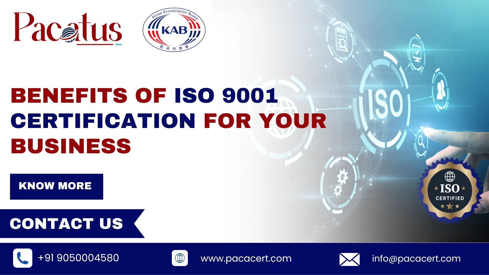 Benefits of ISO 9001 certification