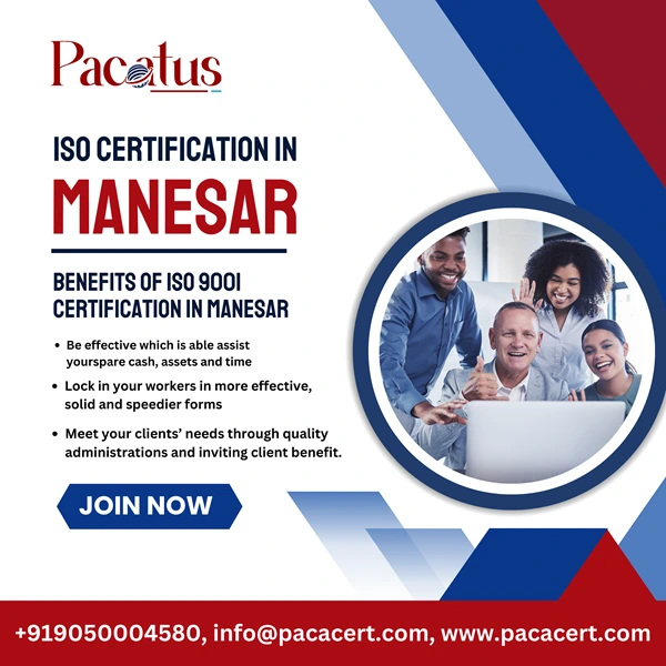 ISO 9001 Certification in Manesar